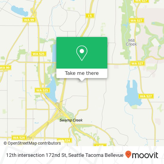 Mapa de 12th intersection 172nd St, Lynnwood, WA 98037
