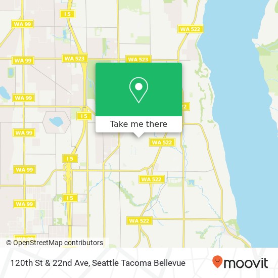Mapa de 120th St & 22nd Ave, Seattle, WA 98125