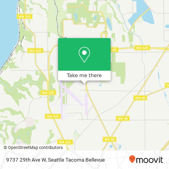 Mapa de 9737 29th Ave W, Everett, WA 98204