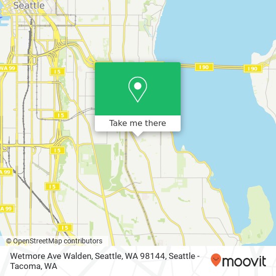 Mapa de Wetmore Ave Walden, Seattle, WA 98144