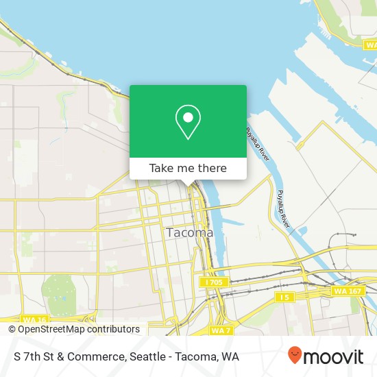 S 7th St & Commerce map