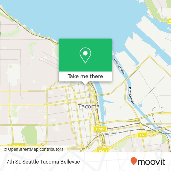 Mapa de 7th St, Tacoma, WA 98402