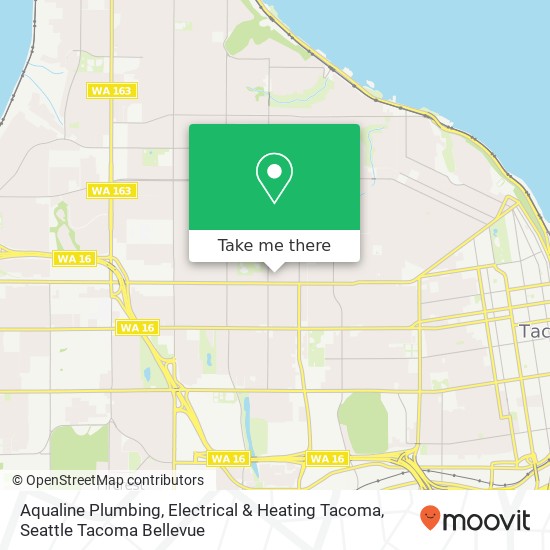 Aqualine Plumbing, Electrical & Heating Tacoma, 3823 N 7th St map