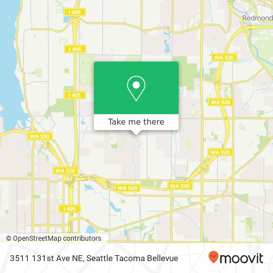 Mapa de 3511 131st Ave NE, Bellevue, WA 98005