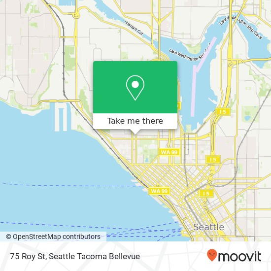 Mapa de 75 Roy St, Seattle, WA 98109