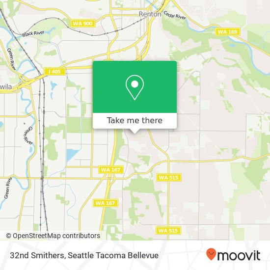 Mapa de 32nd Smithers, Renton, WA 98055