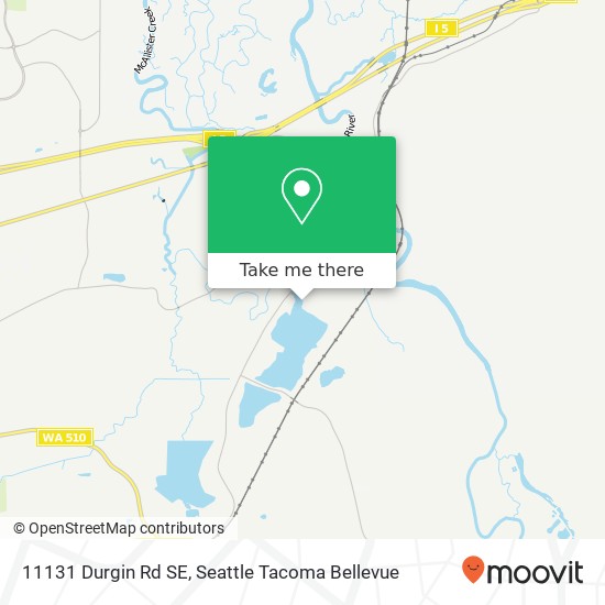 Mapa de 11131 Durgin Rd SE, Olympia, WA 98513