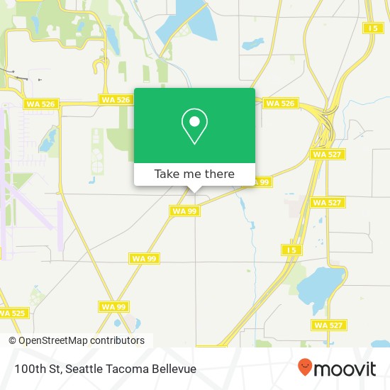 Mapa de 100th St, Everett, WA 98204