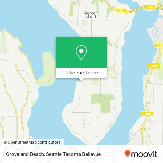 Groveland Beach, 80th Ave SE map