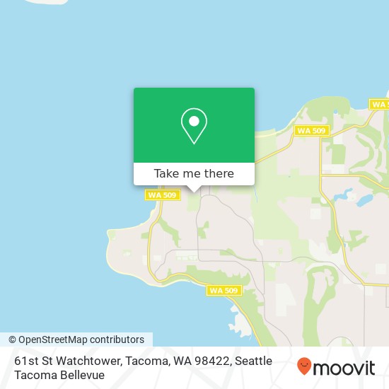 61st St Watchtower, Tacoma, WA 98422 map