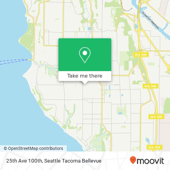 Mapa de 25th Ave 100th, Seattle, WA 98106