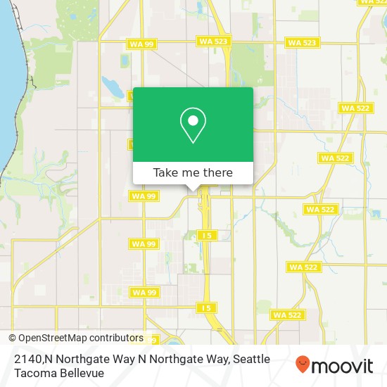 Mapa de 2140,N Northgate Way N Northgate Way, Seattle, WA 98133