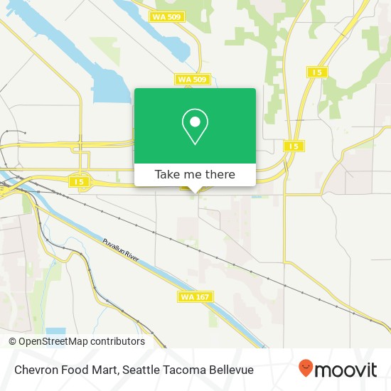 Mapa de Chevron Food Mart, 5319 20th St E