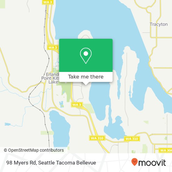 Mapa de 98 Myers Rd, Bremerton, WA 98312