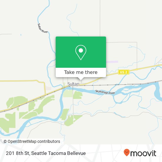 Mapa de 201 8th St, Sultan, WA 98294