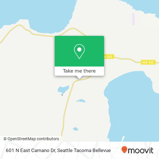 Mapa de 601 N East Camano Dr, Camano Island, WA 98282