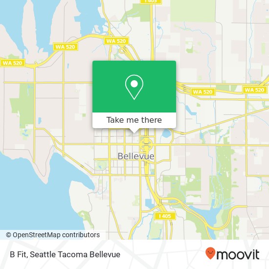 B Fit, 11000 NE 10th St map