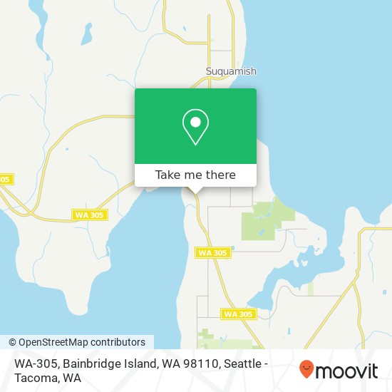 Mapa de WA-305, Bainbridge Island, WA 98110