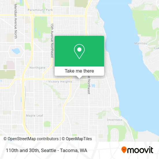 Mapa de 110th and 30th