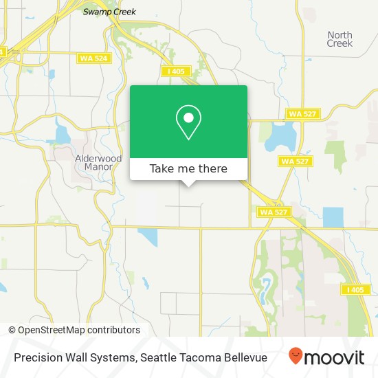 Mapa de Precision Wall Systems, 22025 2nd Pl W