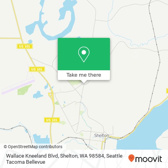 Mapa de Wallace Kneeland Blvd, Shelton, WA 98584