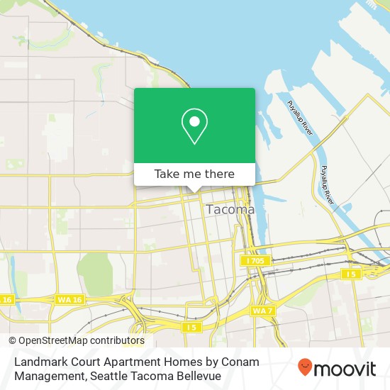 Landmark Court Apartment Homes by Conam Management, 818 S 11th St map