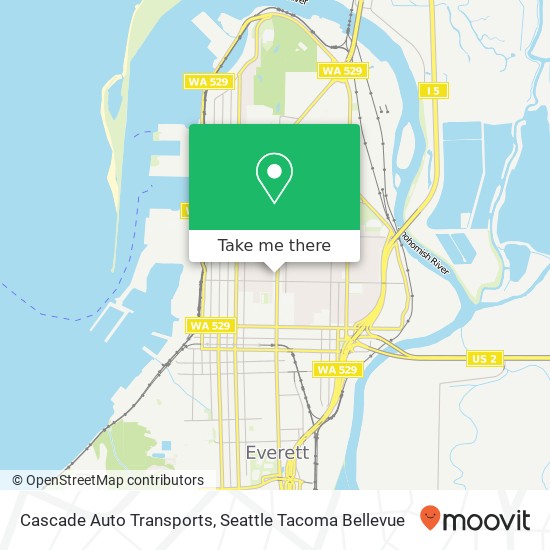 Mapa de Cascade Auto Transports, 2214 Broadway