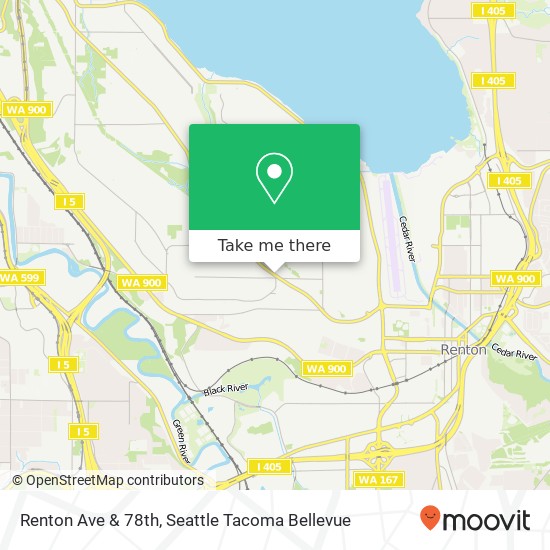 Mapa de Renton Ave & 78th, Seattle, WA 98178