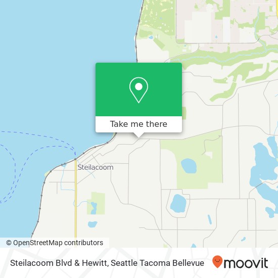 Mapa de Steilacoom Blvd & Hewitt, Steilacoom, WA 98388