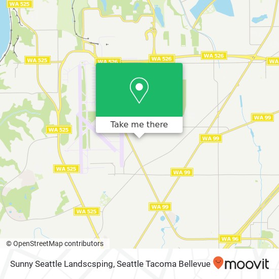 Mapa de Sunny Seattle Landscsping, 2324 103rd St SW