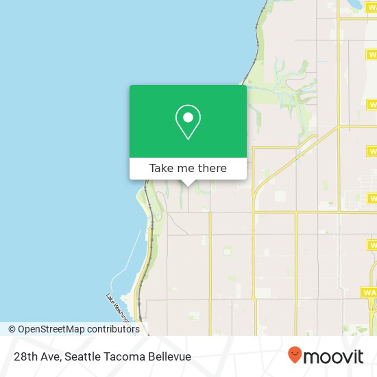 Mapa de 28th Ave, Seattle, WA 98117