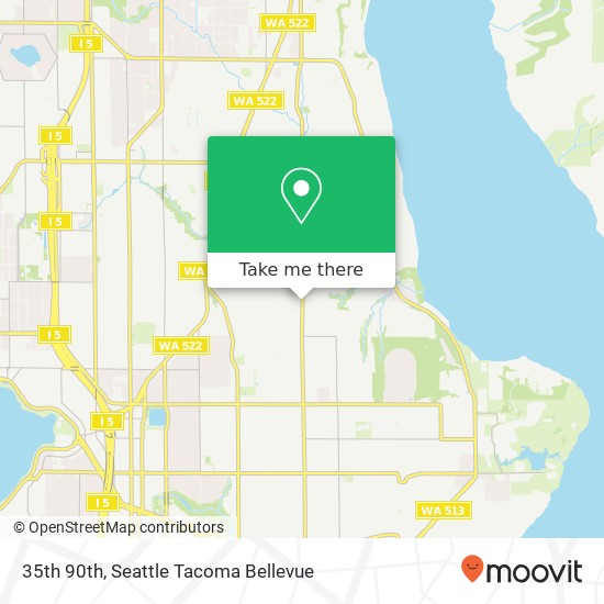 35th 90th, Seattle, WA 98115 map