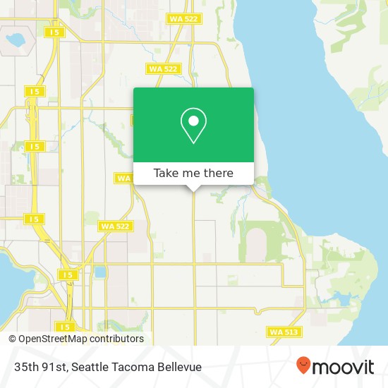 Mapa de 35th 91st, Seattle, WA 98115