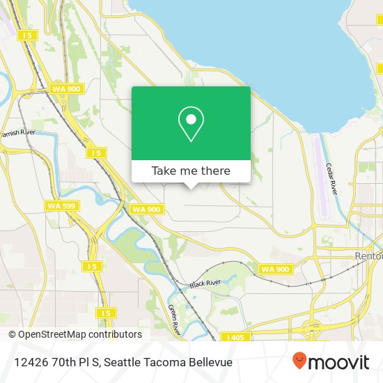 Mapa de 12426 70th Pl S, Seattle, WA 98178