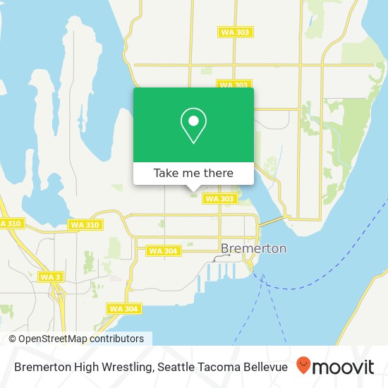 Mapa de Bremerton High Wrestling, 1500 13th St
