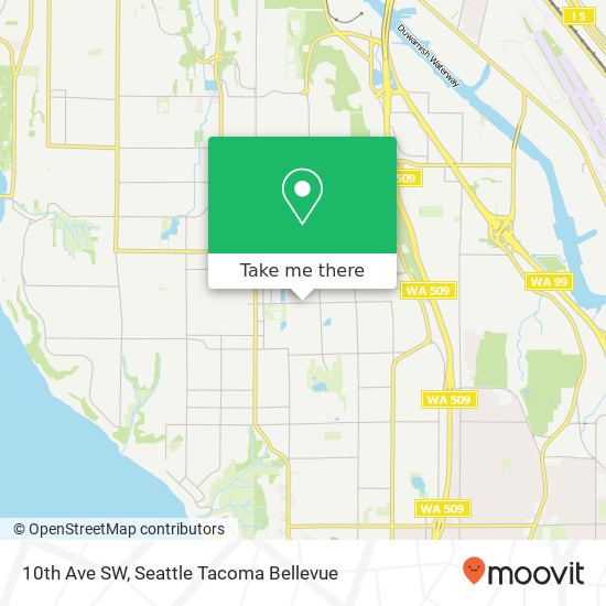 Mapa de 10th Ave SW, Seattle, WA 98146