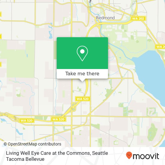 Living Well Eye Care at the Commons, 15255 NE 40th St map