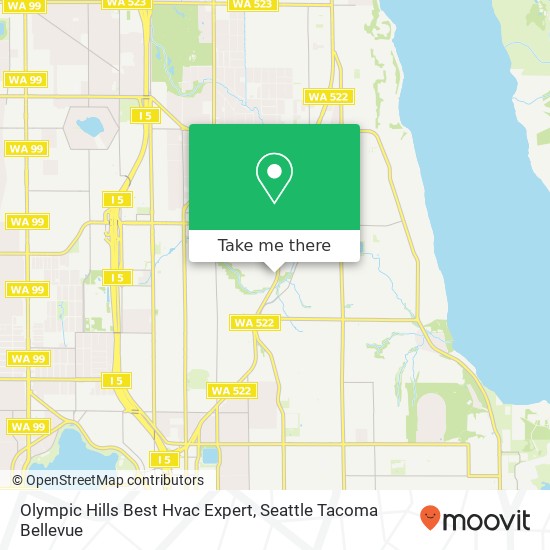 Mapa de Olympic Hills Best Hvac Expert, 10215 Lake City Way NE