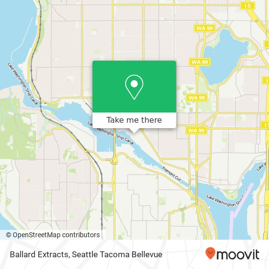 Mapa de Ballard Extracts, Seattle, WA 98107