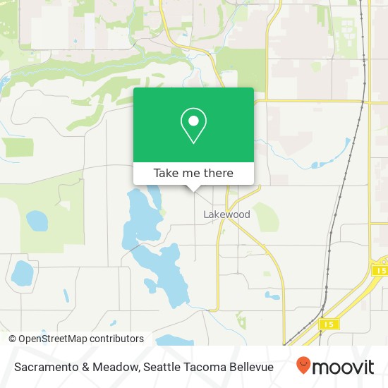 Mapa de Sacramento & Meadow, Lakewood, WA 98499