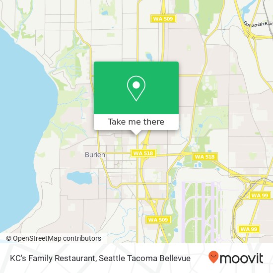 KC's Family Restaurant, 14325 1st Ave S map