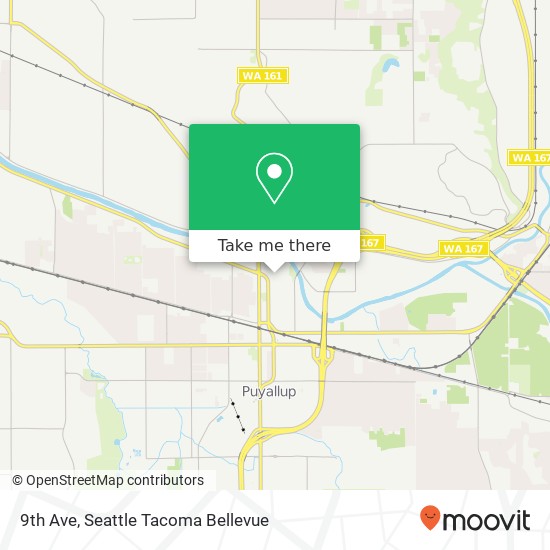 Mapa de 9th Ave, Puyallup, WA 98372