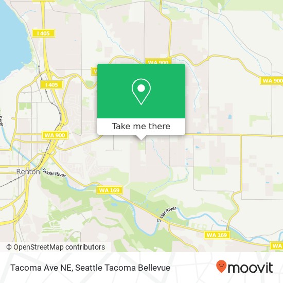 Mapa de Tacoma Ave NE, Renton, WA 98056