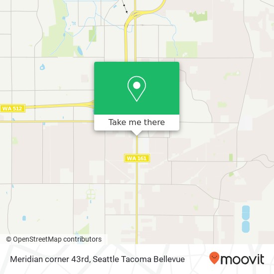Meridian corner 43rd, Puyallup, WA 98373 map