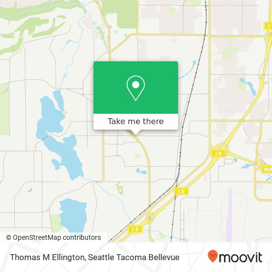 Mapa de Thomas M Ellington, Lakewood, WA 98499