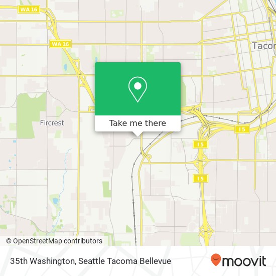 Mapa de 35th Washington, Tacoma, WA 98409