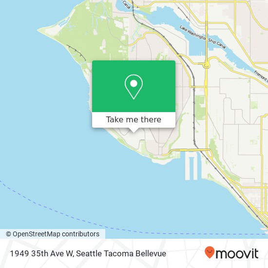 Mapa de 1949 35th Ave W, Seattle, WA 98199