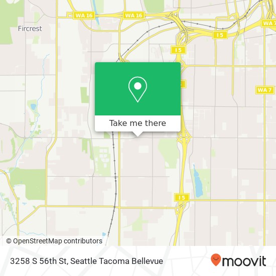3258 S 56th St, Tacoma, WA 98409 map