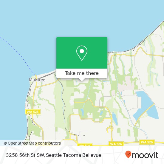 Mapa de 3258 56th St SW, Everett, WA 98203
