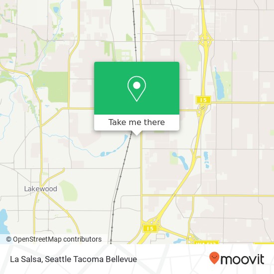 Mapa de La Salsa, 8012 S Tacoma Way